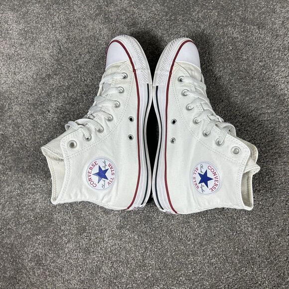 Converse Chuck Taylor All Star M7650 Mens Sz 6 Women’s Sz 8 White High Top Shoes - Picture 7 of 12